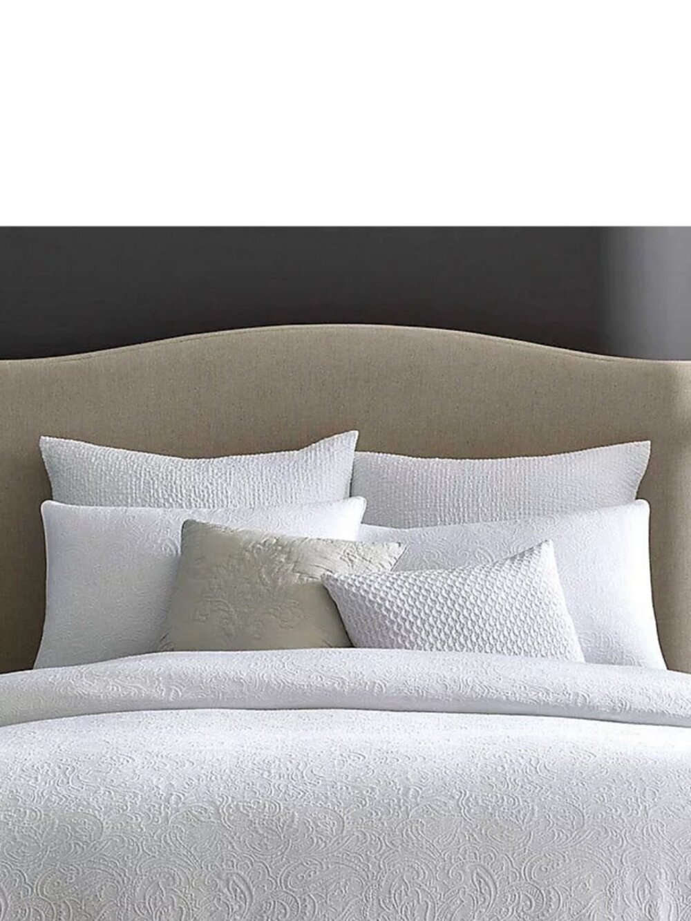 new IVORY-color Wamsutta Bristol 100% Cotton FULL / QUEEN Duvet Cover Set